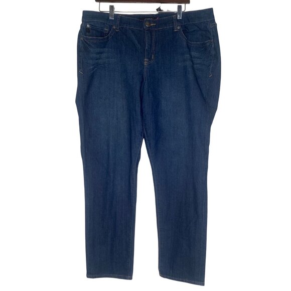 NWT Torrid Womens Curvy Skinny Denim Jeans 20S Blue Stretch Cotton Blend Mid-Ris - Picture 5 of 15